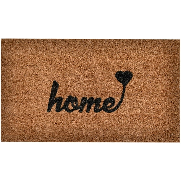 Extra Thick Home Woven Door Mat All Natural Coir 36 x 24 inch 